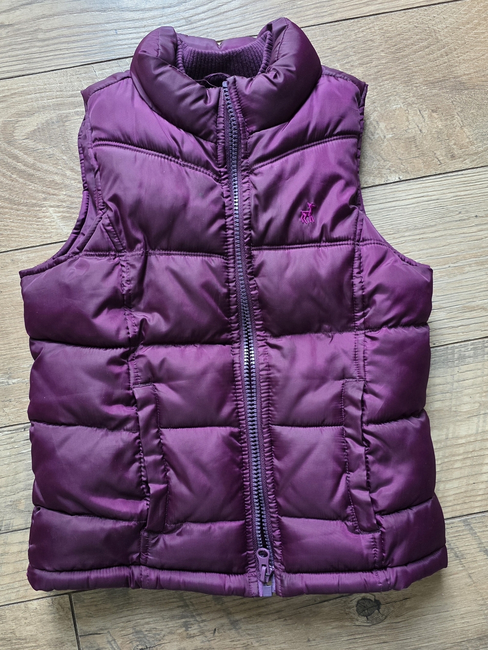 Old Navy Girls Plum Quilted Puffer Vest